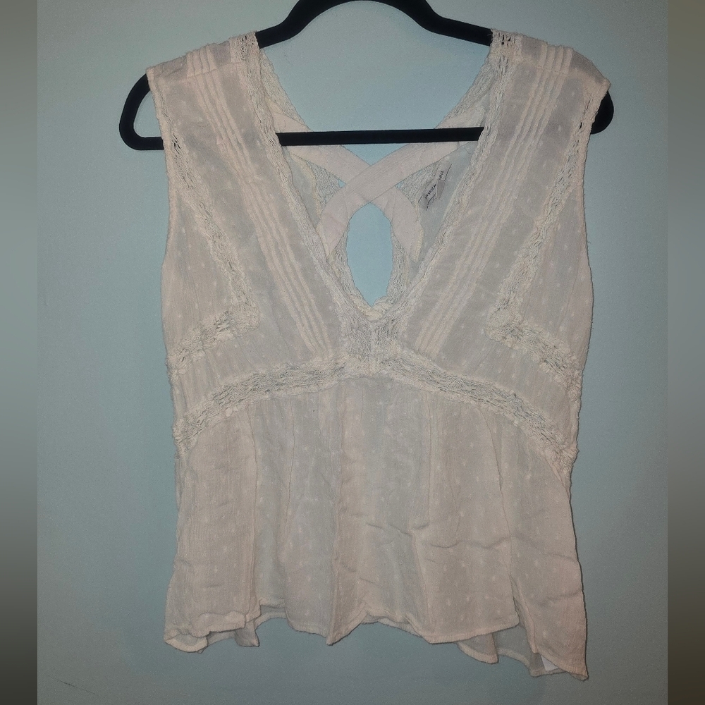 American Eagle Outfitters Crochet Lace Top